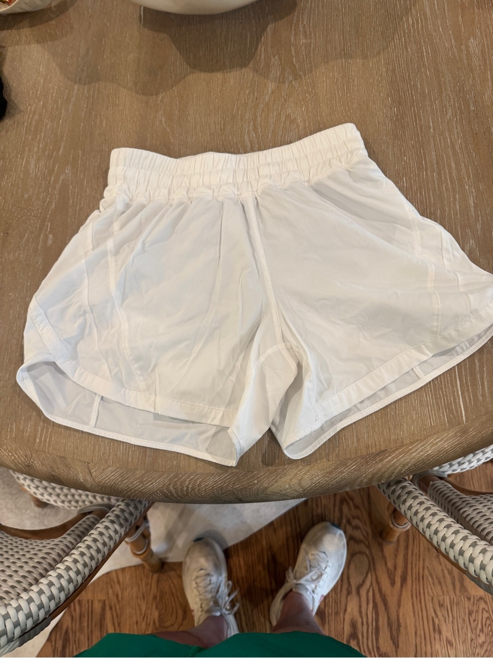 Lululemon hotty hot white shorts. Size 6. Great condition